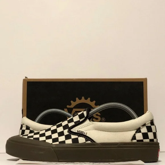 Vans Shoes Vans Bmx Slipon Checkerboard Blackdark Gum Poshmark